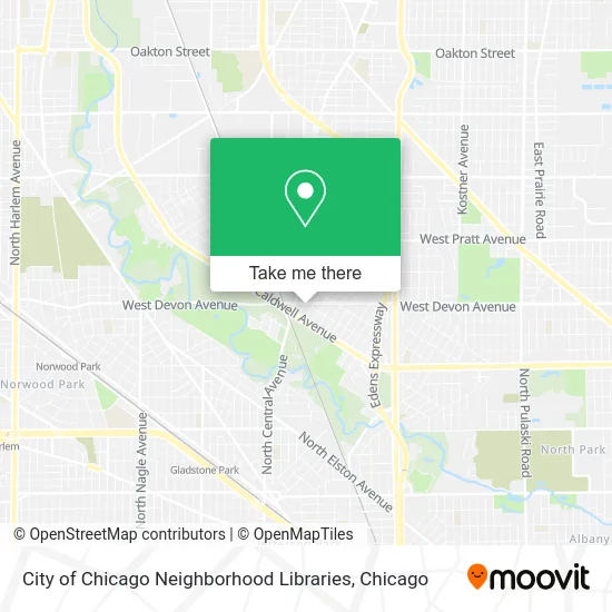 City of Chicago Neighborhood Libraries map