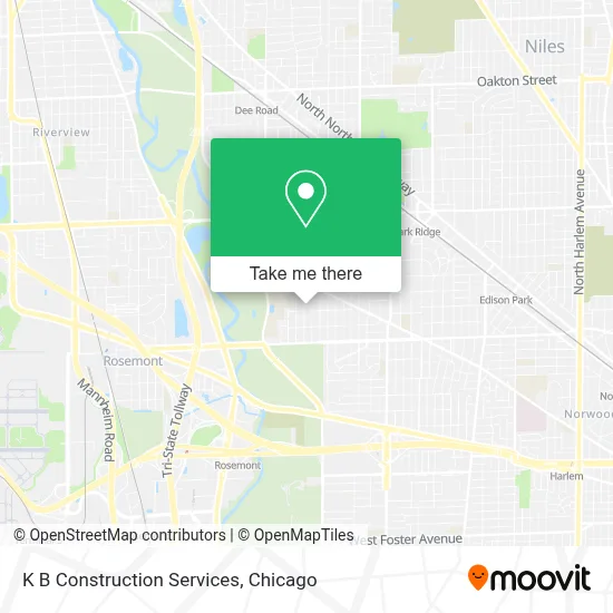 K B Construction Services map