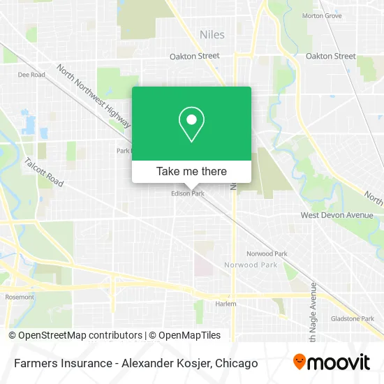 Farmers Insurance - Alexander Kosjer map
