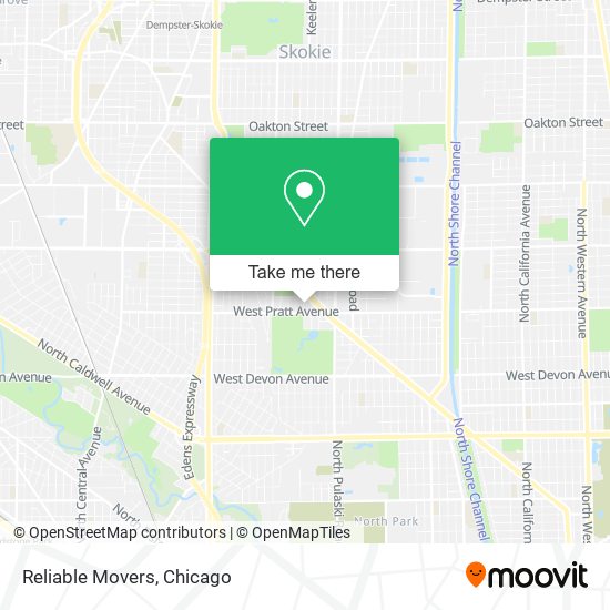 Reliable Movers map