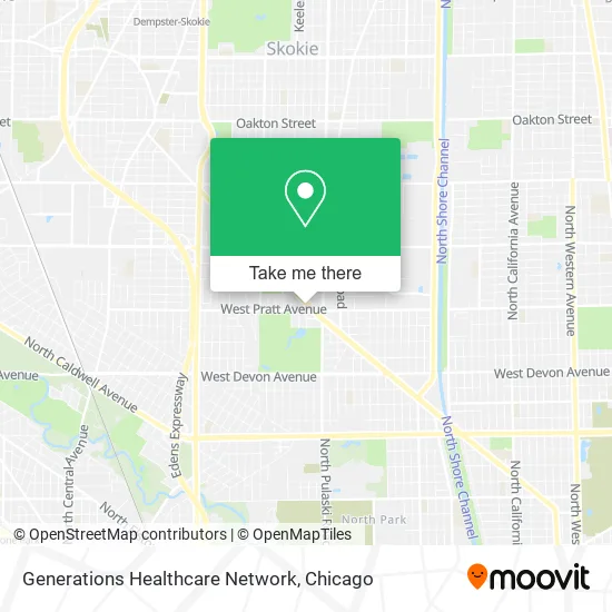 Generations Healthcare Network map