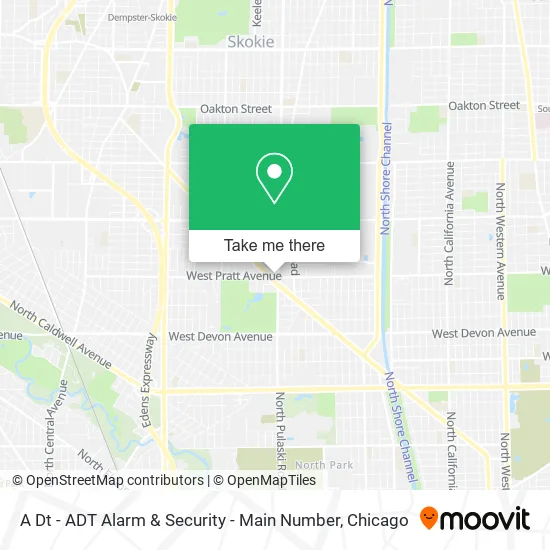 A Dt - ADT Alarm & Security - Main Number map