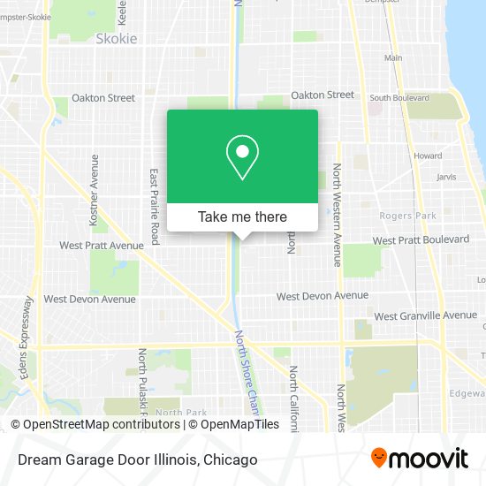 Mapa de Dream Garage Door Illinois