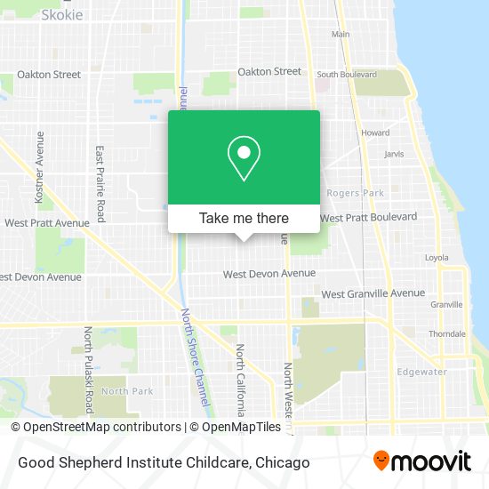 Good Shepherd Institute Childcare map