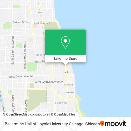 Mapa de Bellarmine Hall of Loyola University Chicago