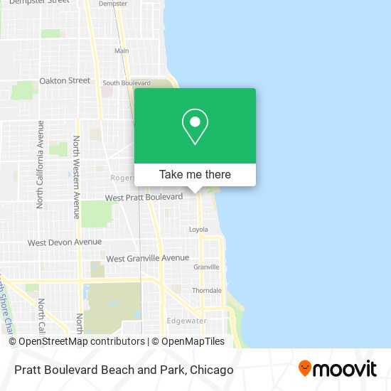 Pratt Boulevard Beach and Park map