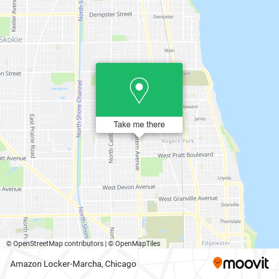 Amazon Locker-Marcha map