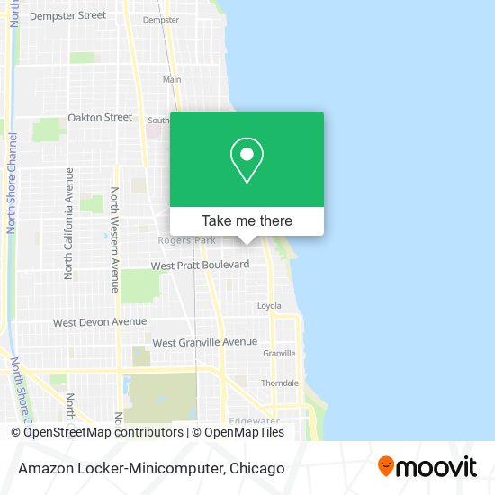 Amazon Locker-Minicomputer map