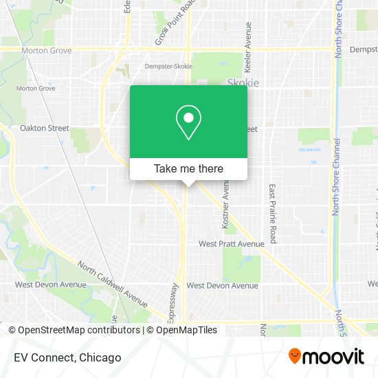 EV Connect map