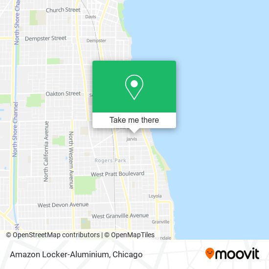 Mapa de Amazon Locker-Aluminium