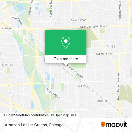 Amazon Locker-Greens map