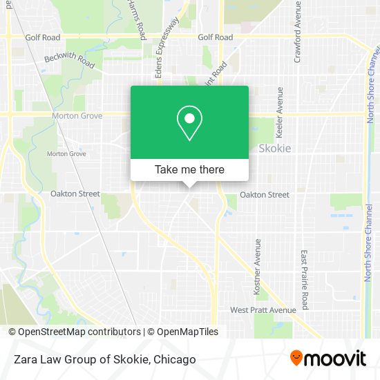 Mapa de Zara Law Group of Skokie