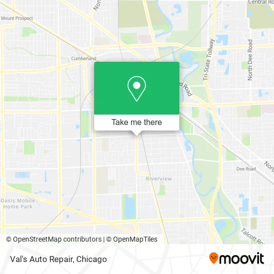 Val's Auto Repair map