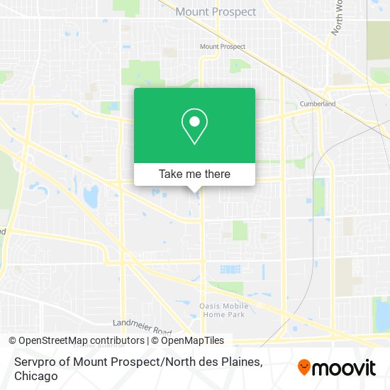 Mapa de Servpro of Mount Prospect / North des Plaines