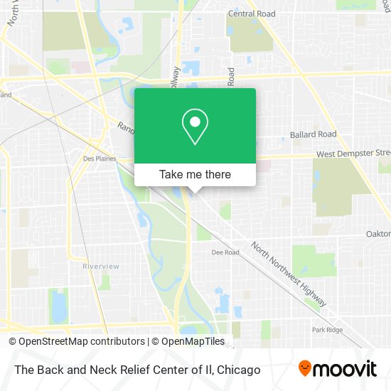 The Back and Neck Relief Center of Il map