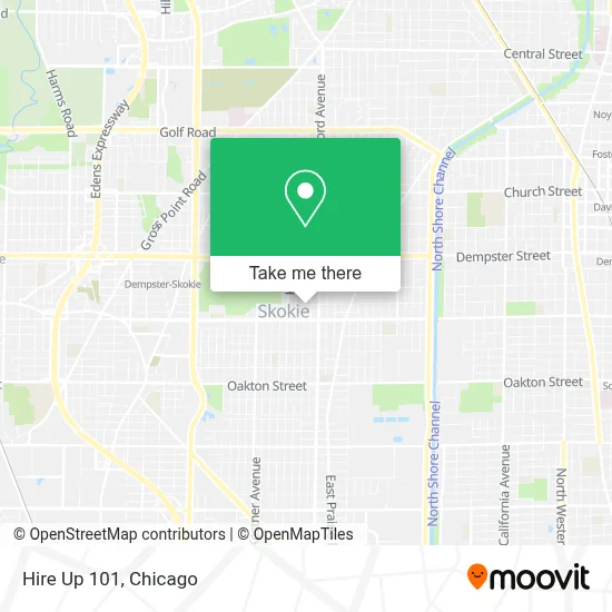 Hire Up 101 map
