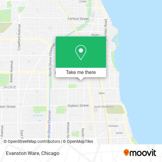 Evanston Ware map