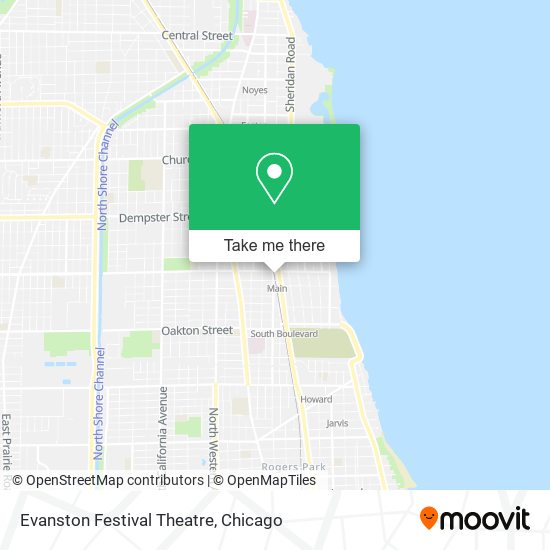 Evanston Festival Theatre map