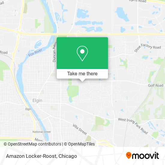 Amazon Locker-Roost map