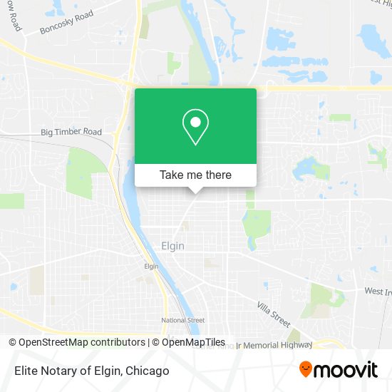 Mapa de Elite Notary of Elgin