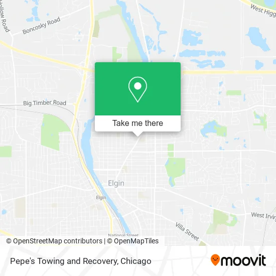 Pepe's Towing and Recovery map
