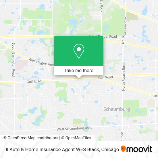 Il Auto & Home Insurance Agent WES Black map