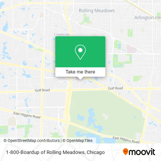 1-800-Boardup of Rolling Meadows map