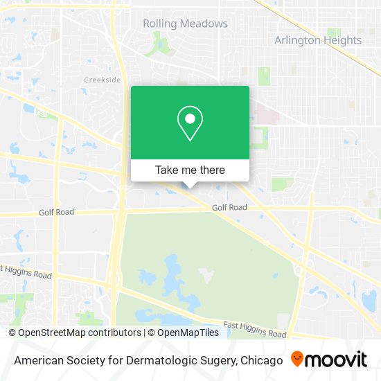American Society for Dermatologic Sugery map