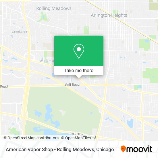 American Vapor Shop - Rolling Meadows map
