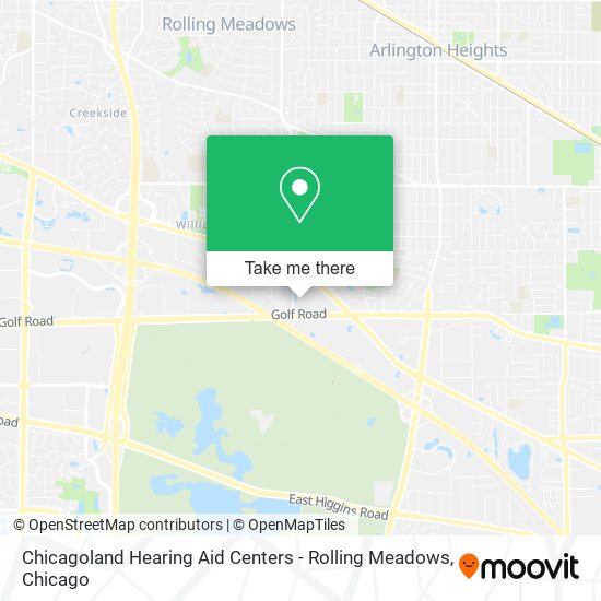 Mapa de Chicagoland Hearing Aid Centers - Rolling Meadows