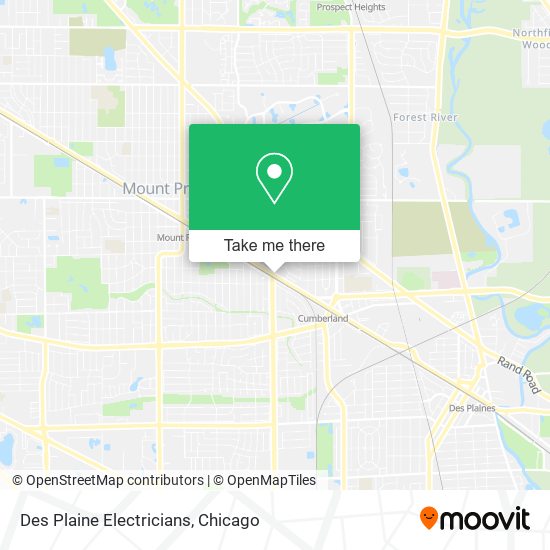 Des Plaine Electricians map