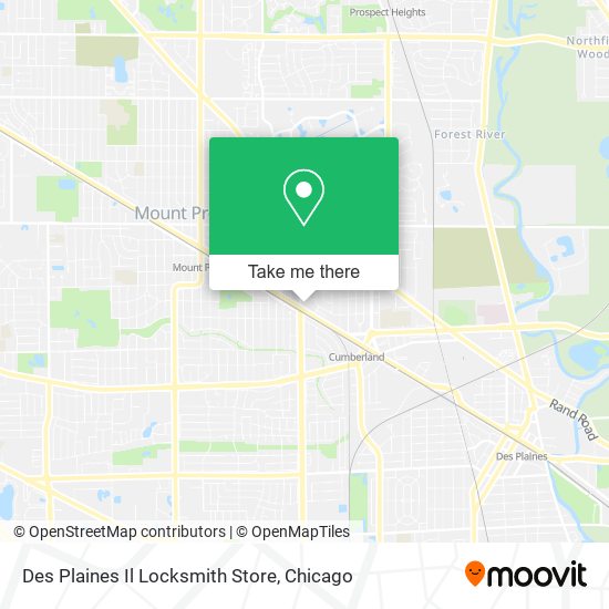 Des Plaines Il Locksmith Store map