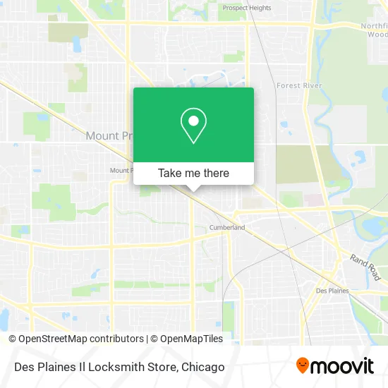 Des Plaines Il Locksmith Store map