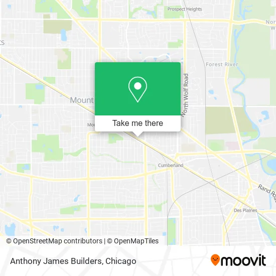 Anthony James Builders map