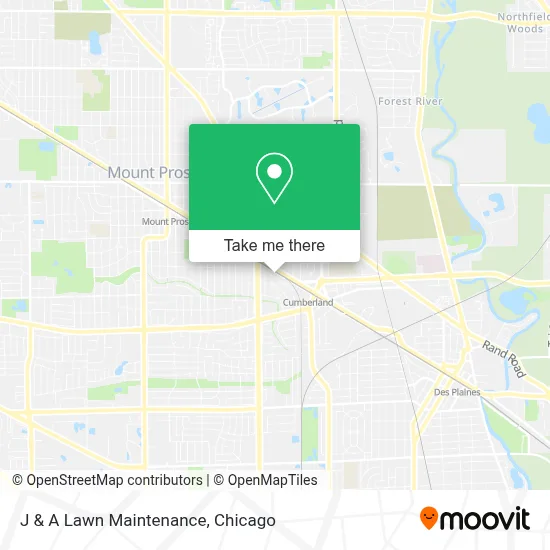 J & A Lawn Maintenance map