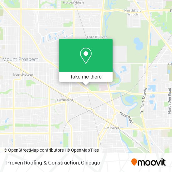 Proven Roofing & Construction map