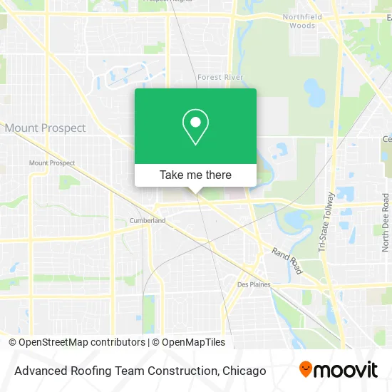 Advanced Roofing Team Construction map