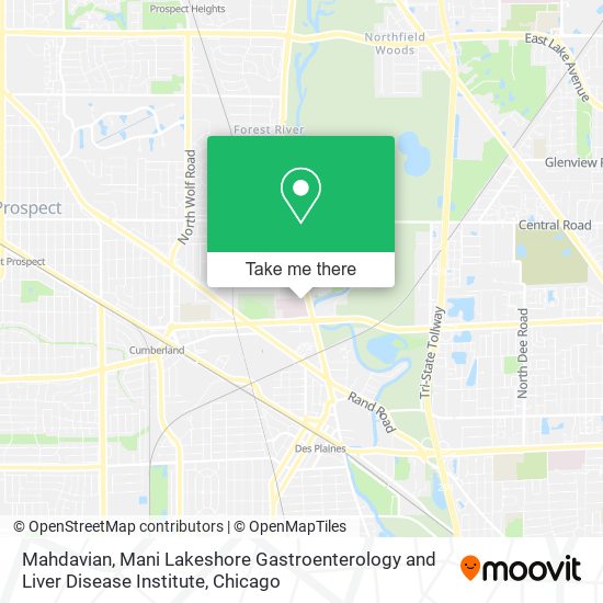 Mapa de Mahdavian, Mani Lakeshore Gastroenterology and Liver Disease Institute