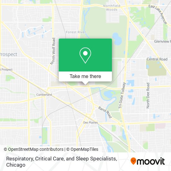 Respiratory, Critical Care, and Sleep Specialists map