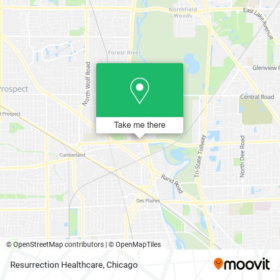 Resurrection Healthcare map