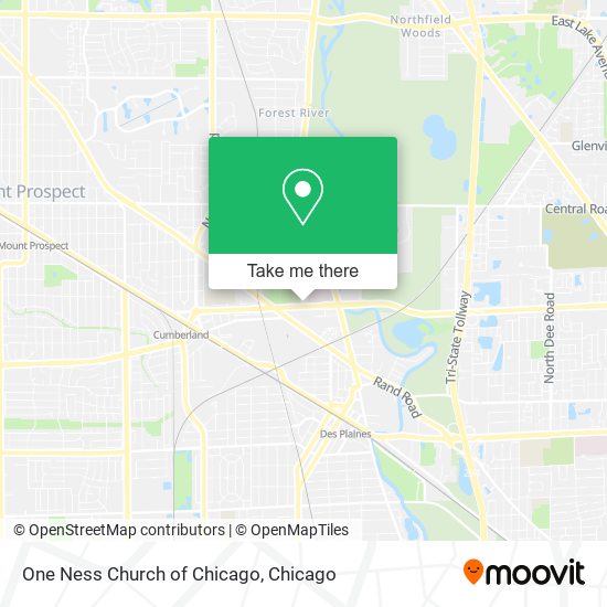 One Ness Church of Chicago map