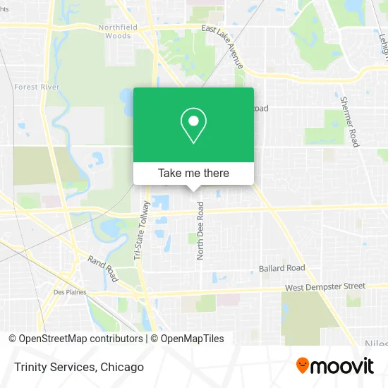 Trinity Services map