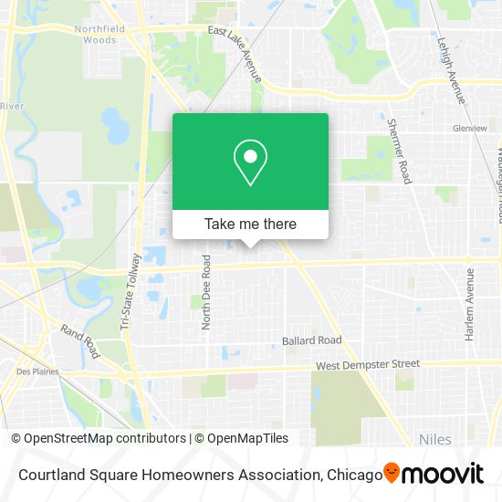 Mapa de Courtland Square Homeowners Association