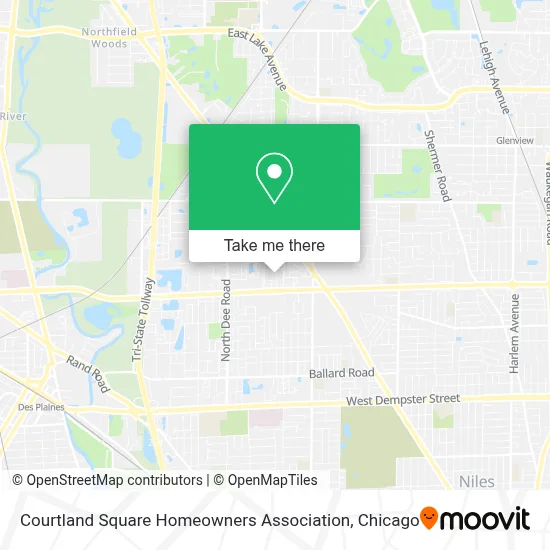 Courtland Square Homeowners Association map