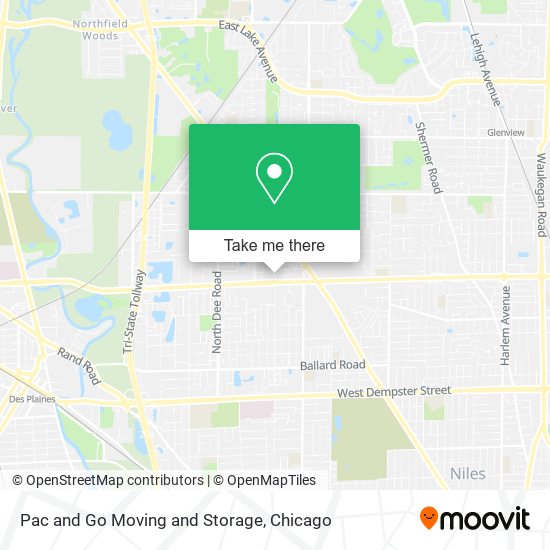 Pac and Go Moving and Storage map