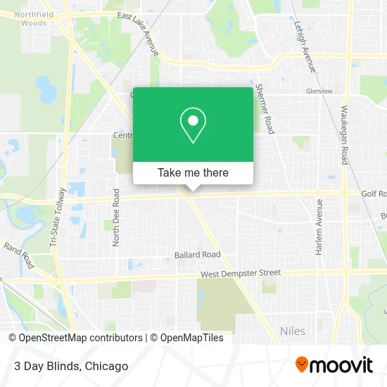 3 Day Blinds map