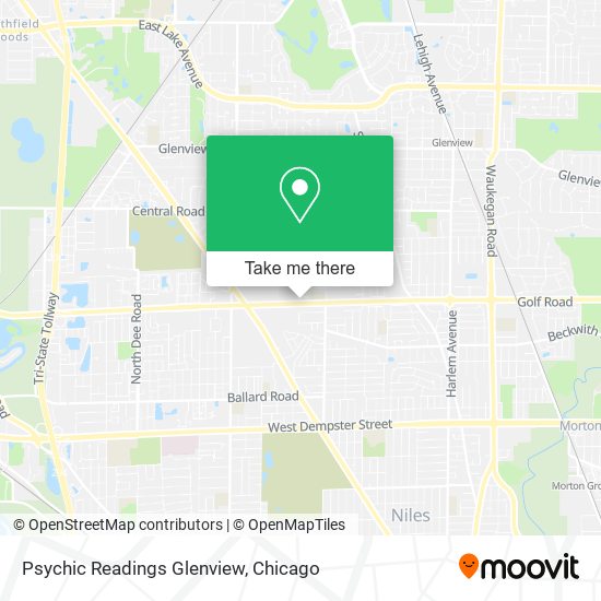 Mapa de Psychic Readings Glenview