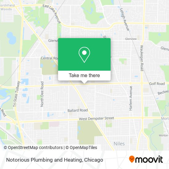 Notorious Plumbing and Heating map