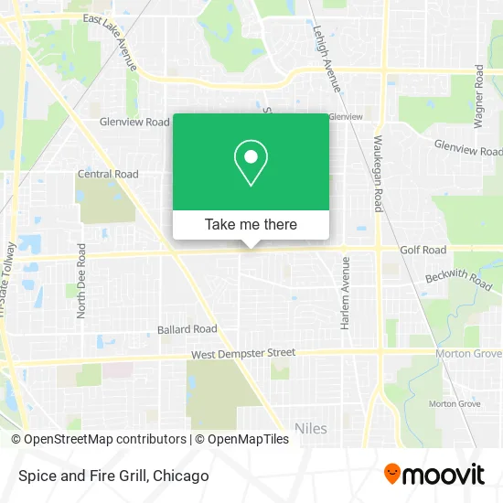 Spice and Fire Grill map