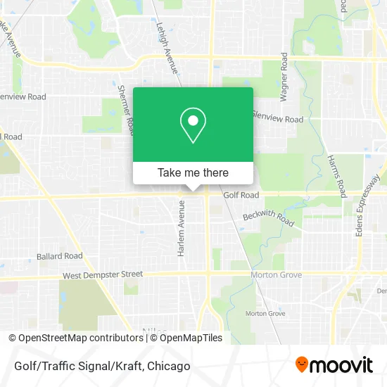 Golf/Traffic Signal/Kraft map